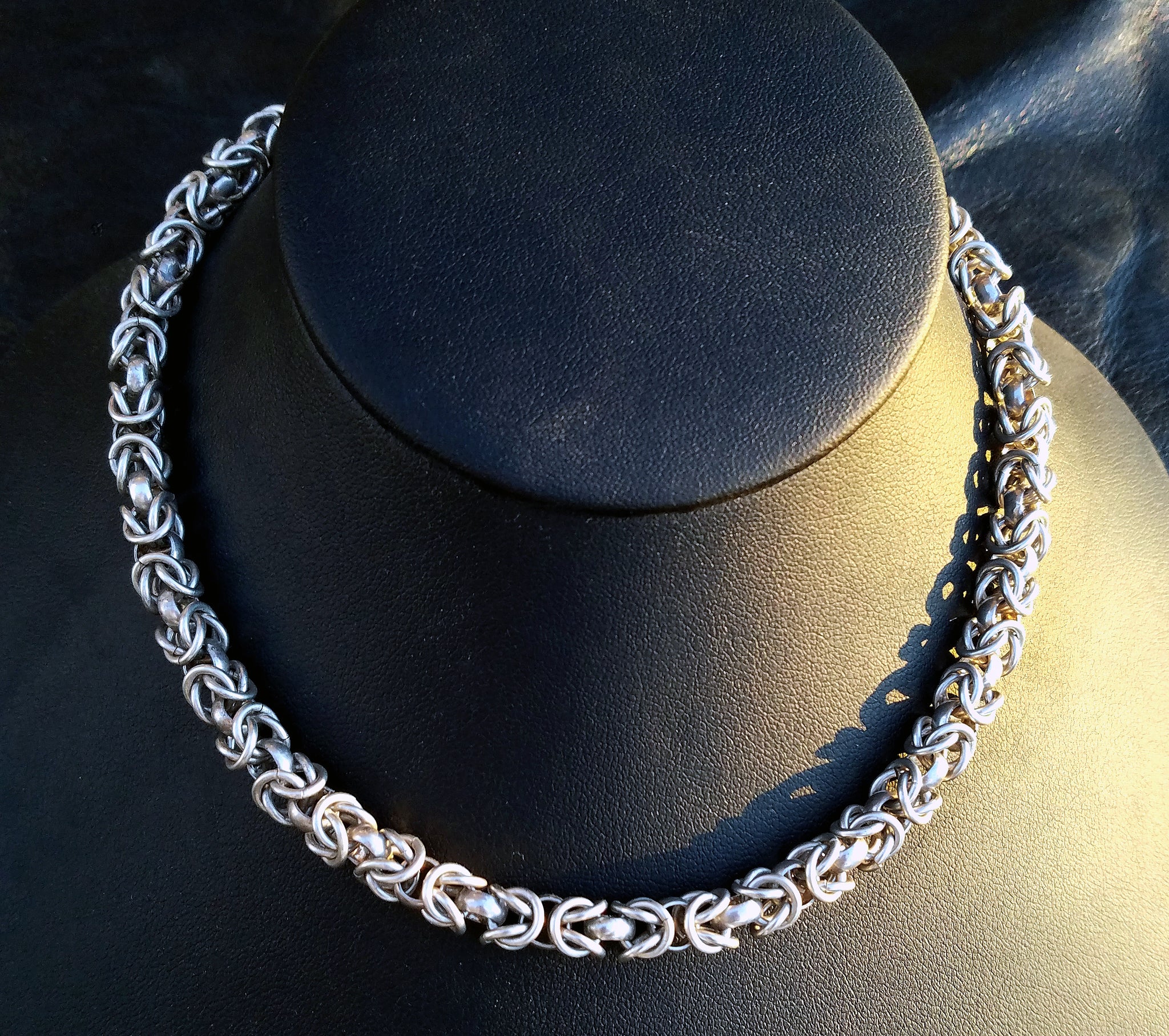 Vintage Intricate Byzantine Chain Necklace