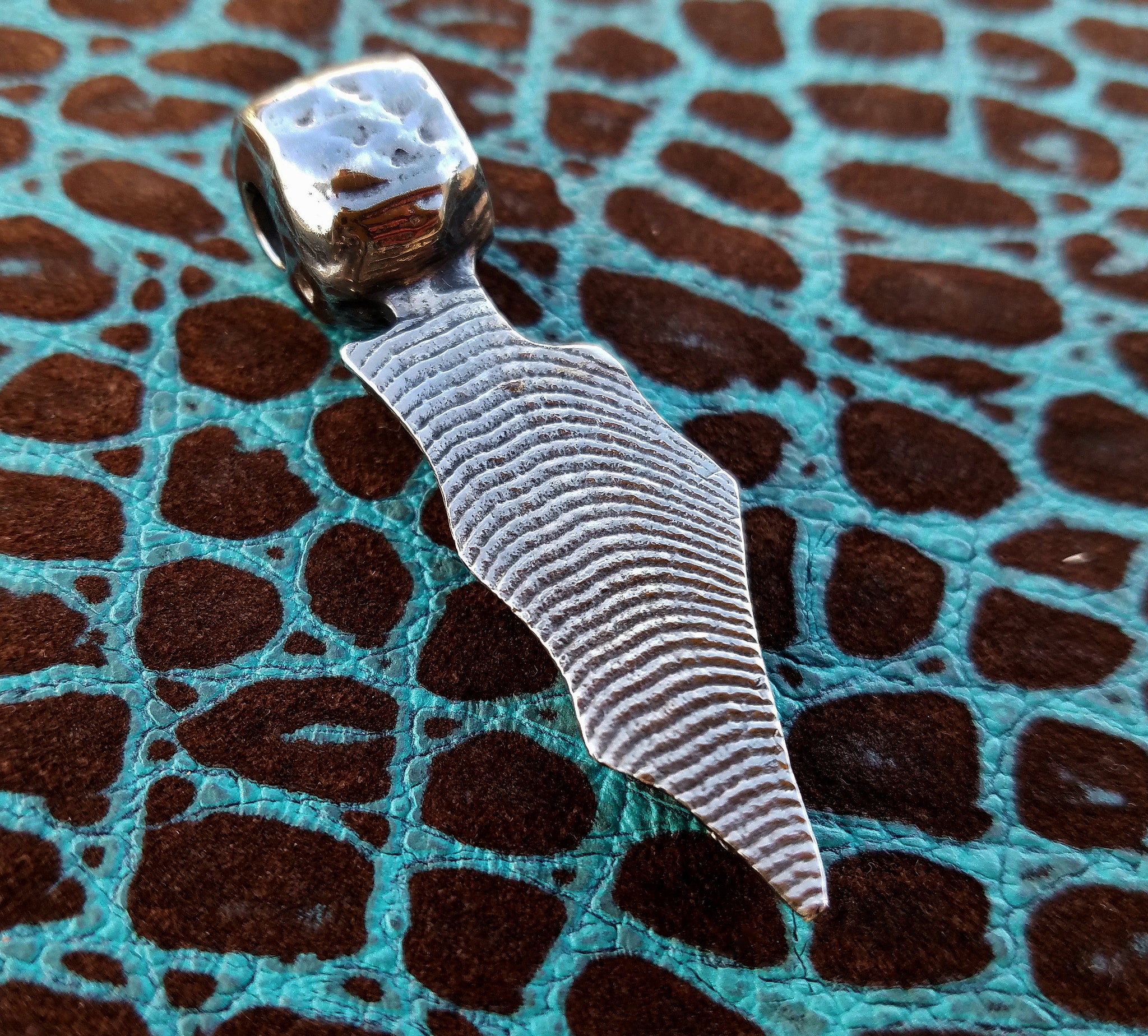 'Alien Seed' Hand-carved Hand-poured Cuttlefish Pendant #4 by Phantom