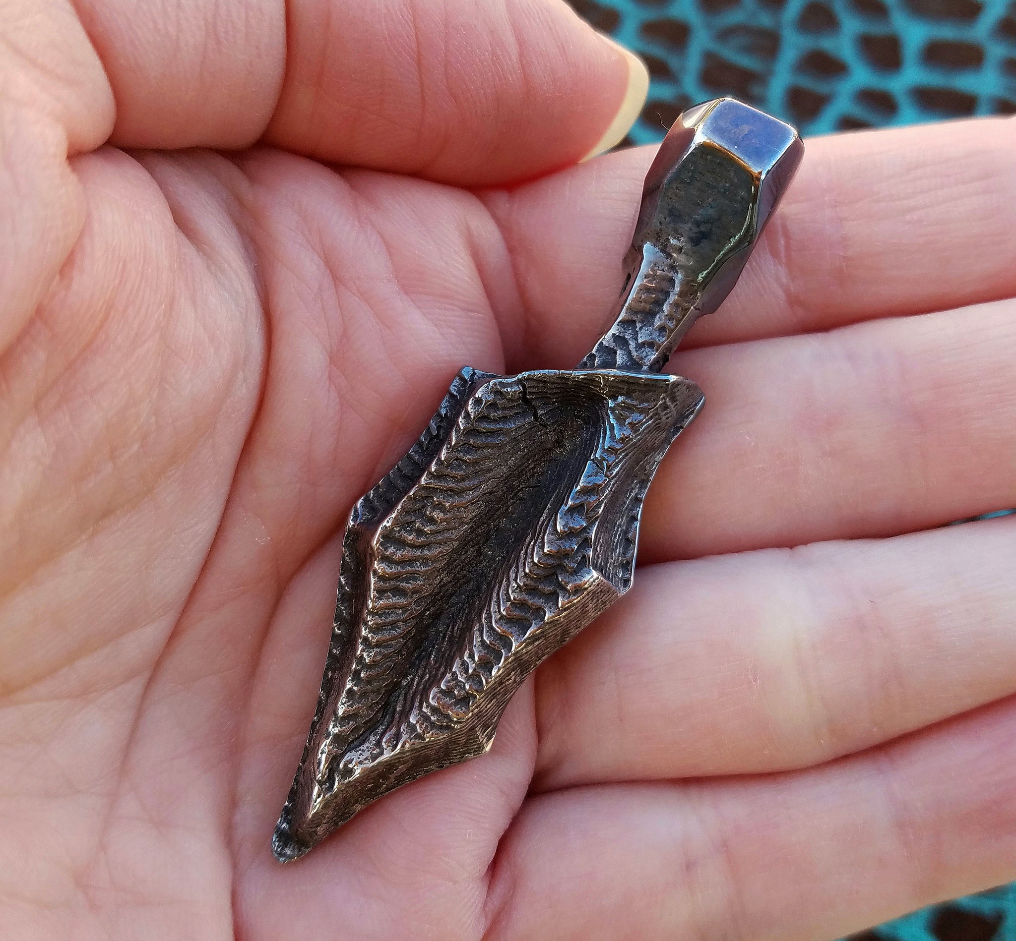 'Alien Seed' Hand-carved Hand-poured Cuttlefish Pendant #2 by Phantom