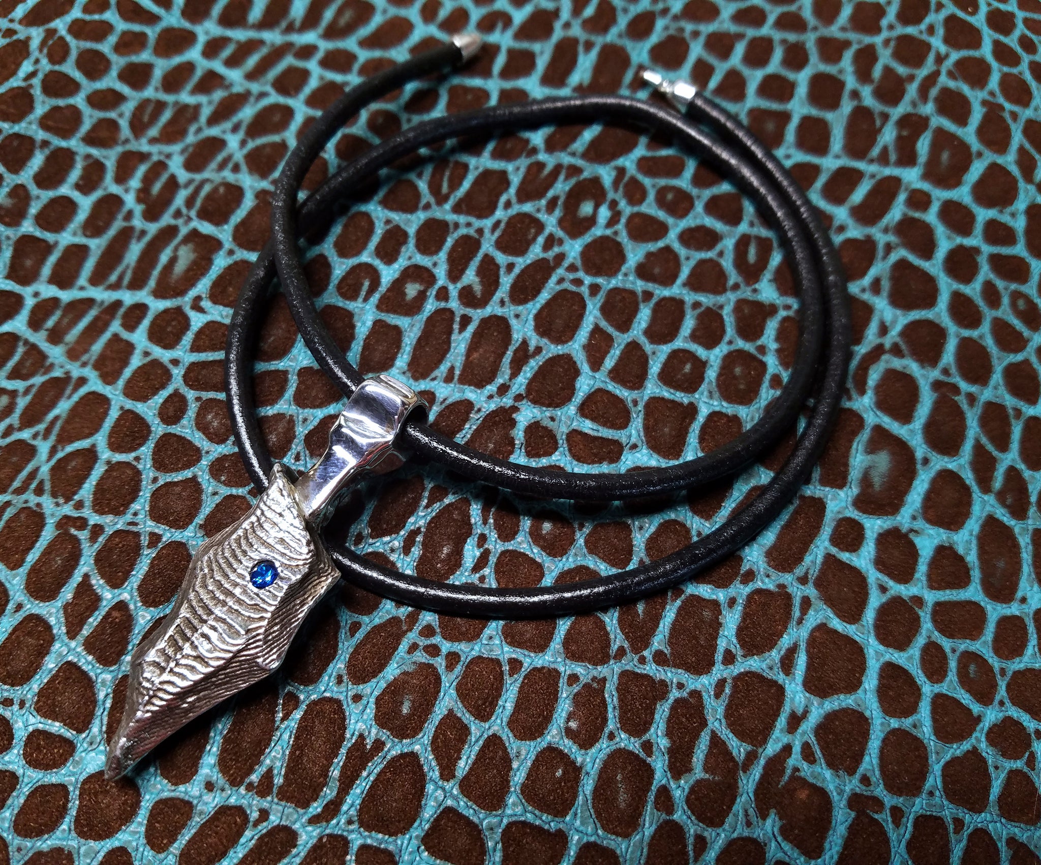 'Alien Seed' Hand-carved Hand-poured Cuttlefish Pendant #2 by Phantom