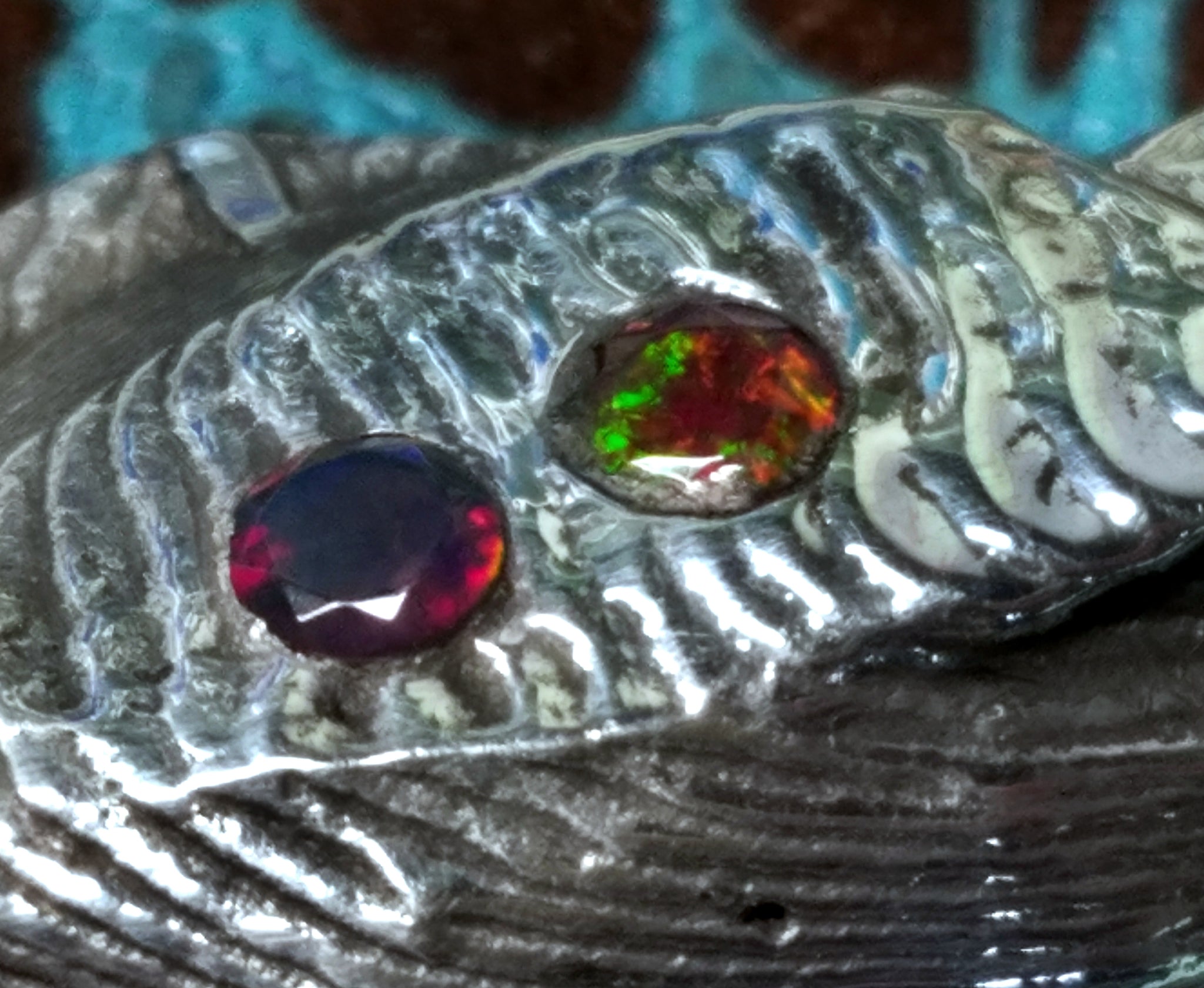 'Alien Seed' Hand-carved Hand-poured Cuttlefish Pendant #1 by Phantom