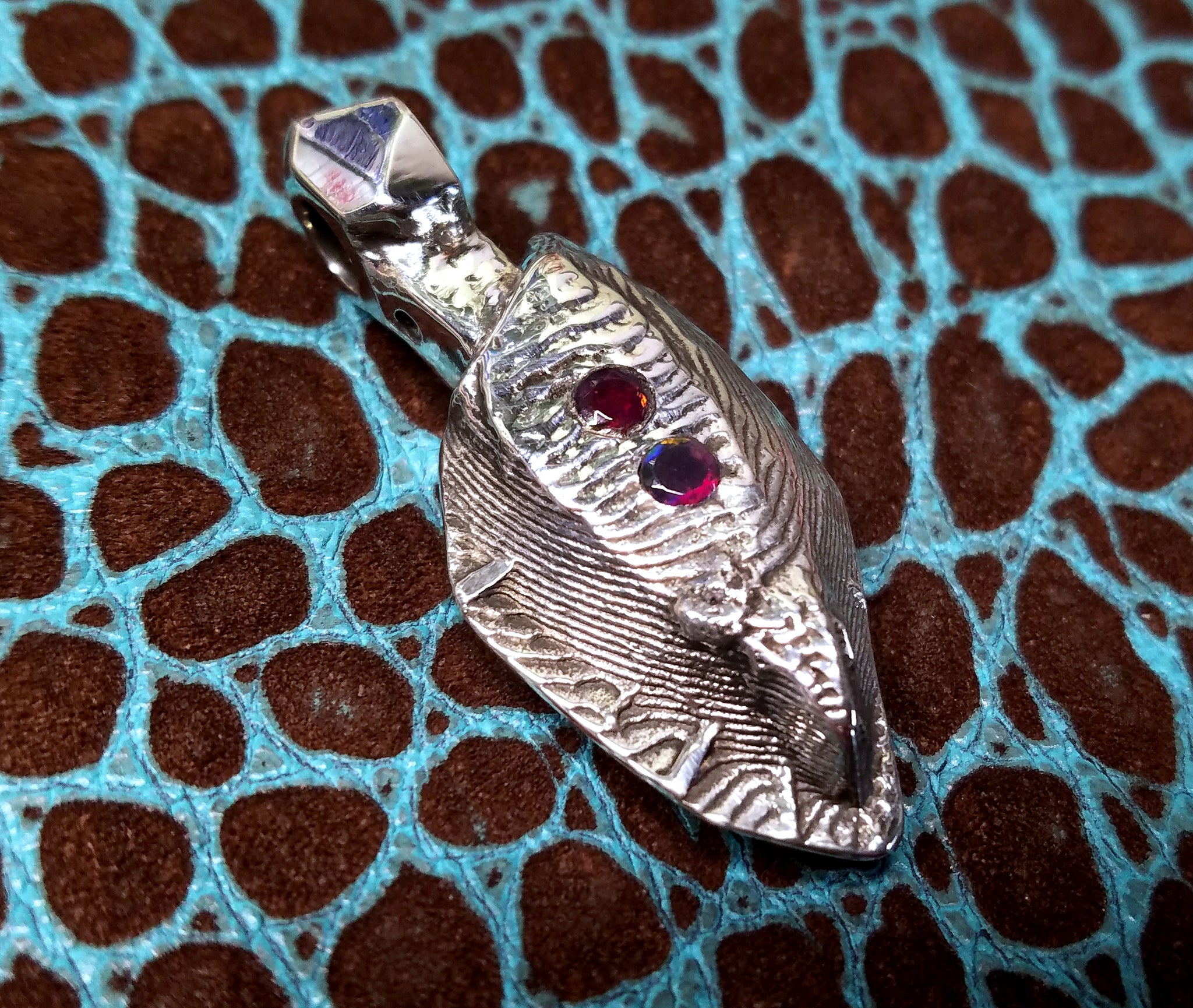 'Alien Seed' Hand-carved Hand-poured Cuttlefish Pendant #1 by Phantom