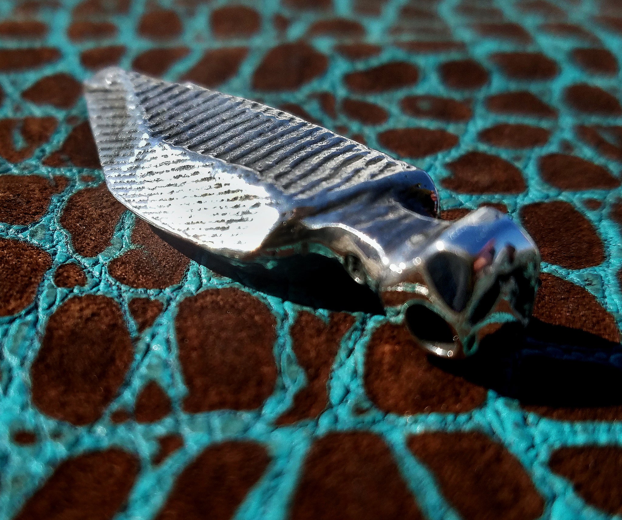 'Alien Seed' Hand-carved Hand-poured Cuttlefish Cast Pendant #3