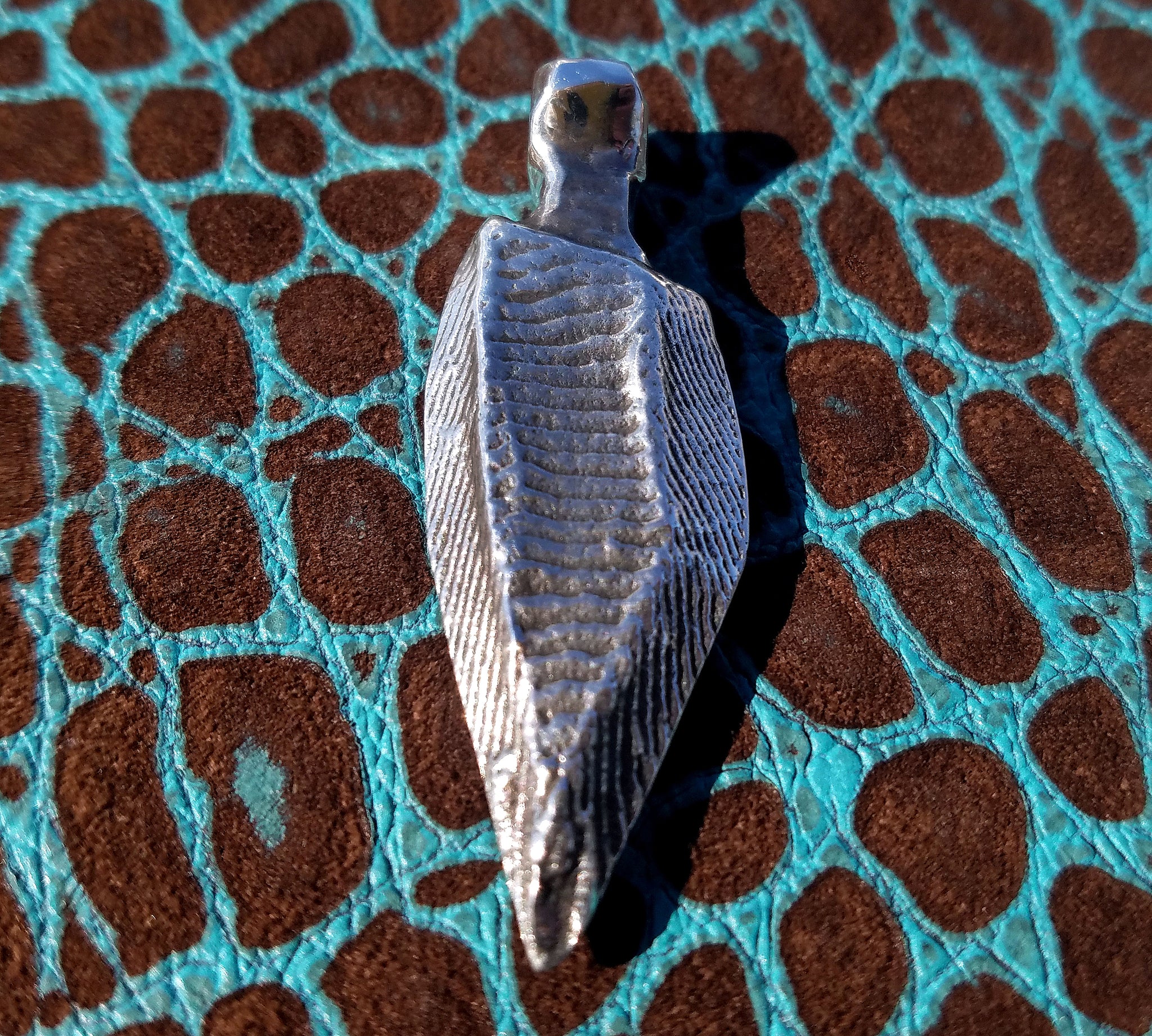 'Alien Seed' Hand-carved Hand-poured Cuttlefish Cast Pendant #3