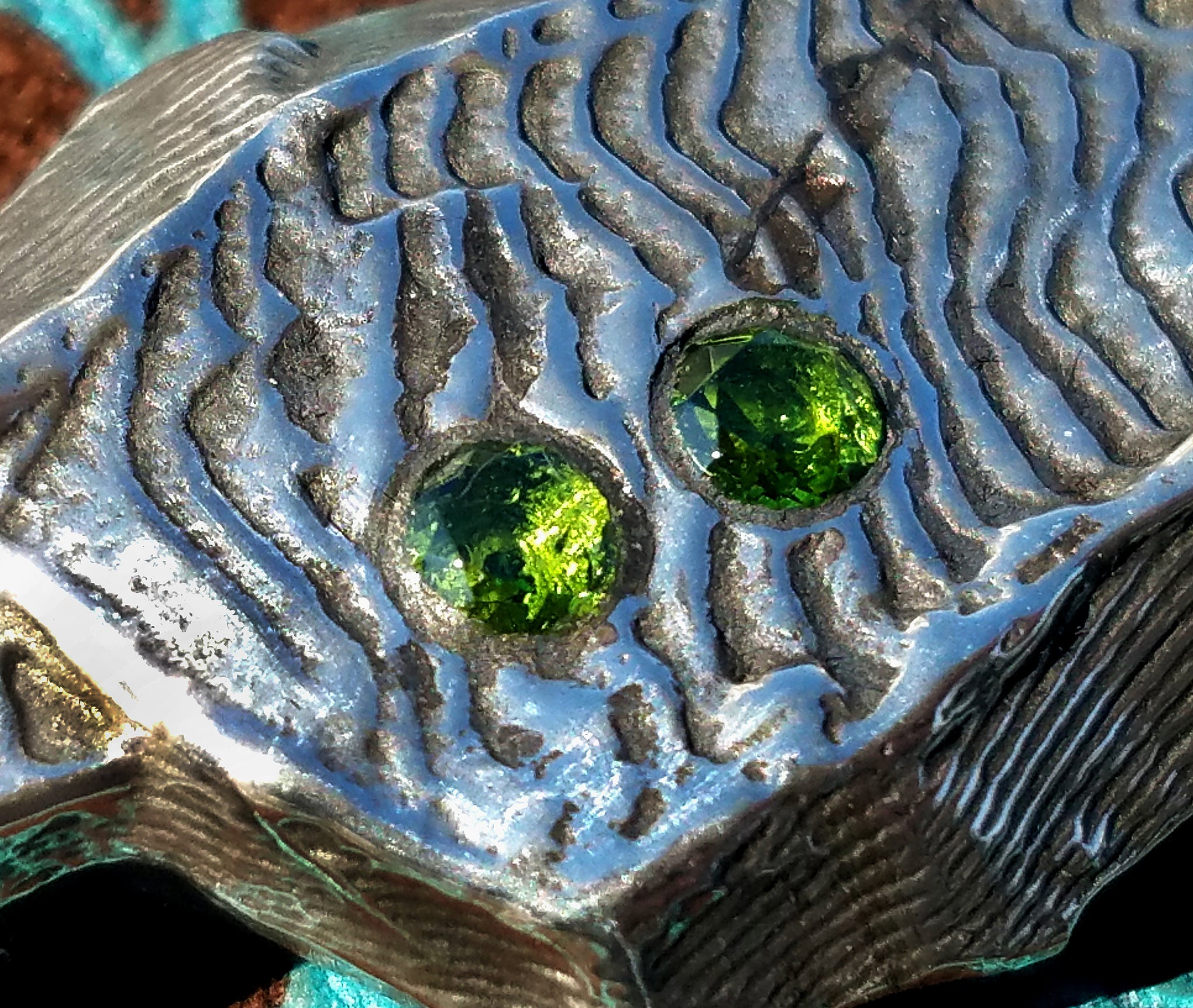 'Alien Seed' Hand-carved Hand-poured Cuttlefish Cast Pendant #5