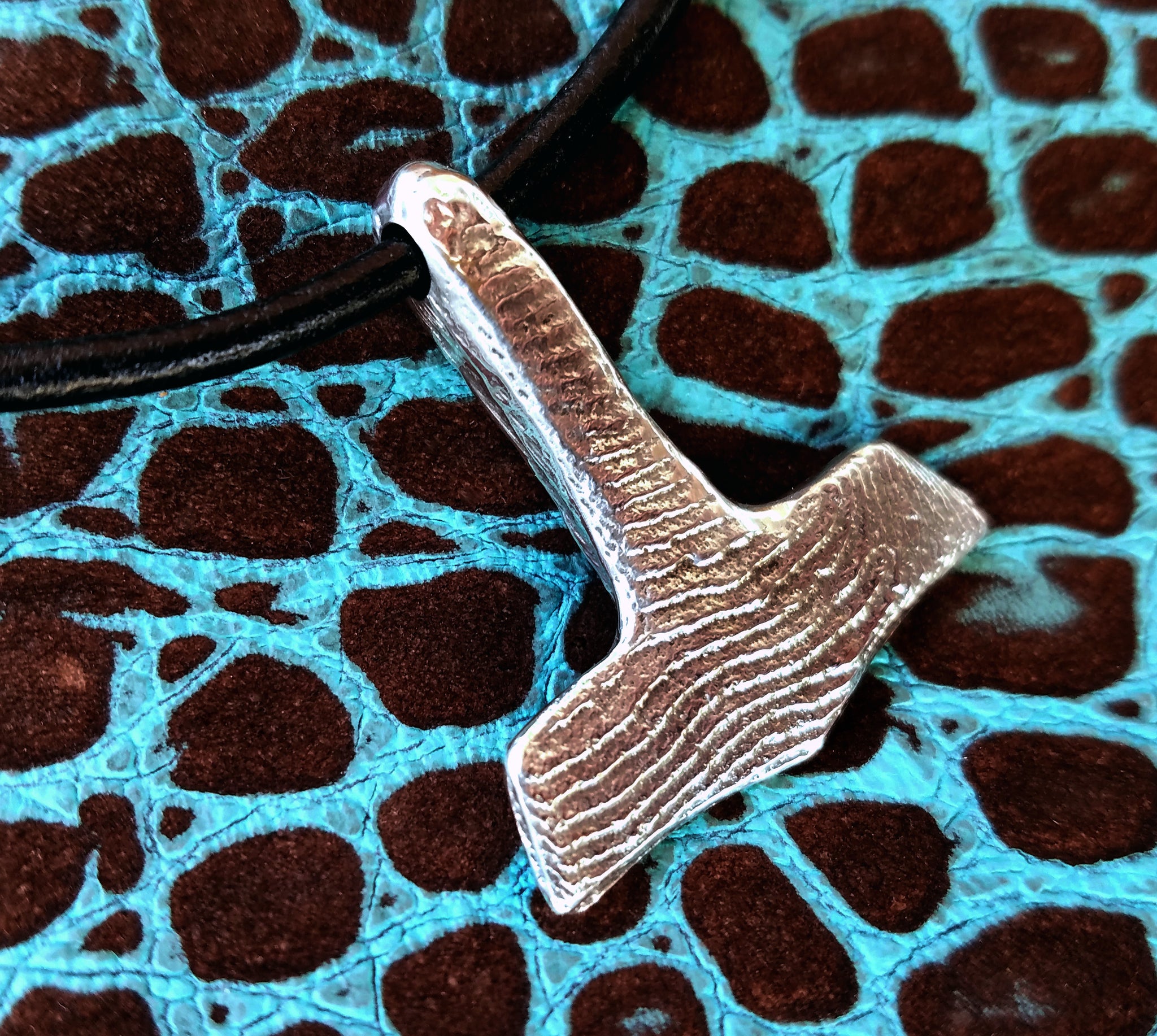 'Thor's Hammer' Hand-carved Hand-poured Cuttlefish Cast Pendant #3 by Phantom