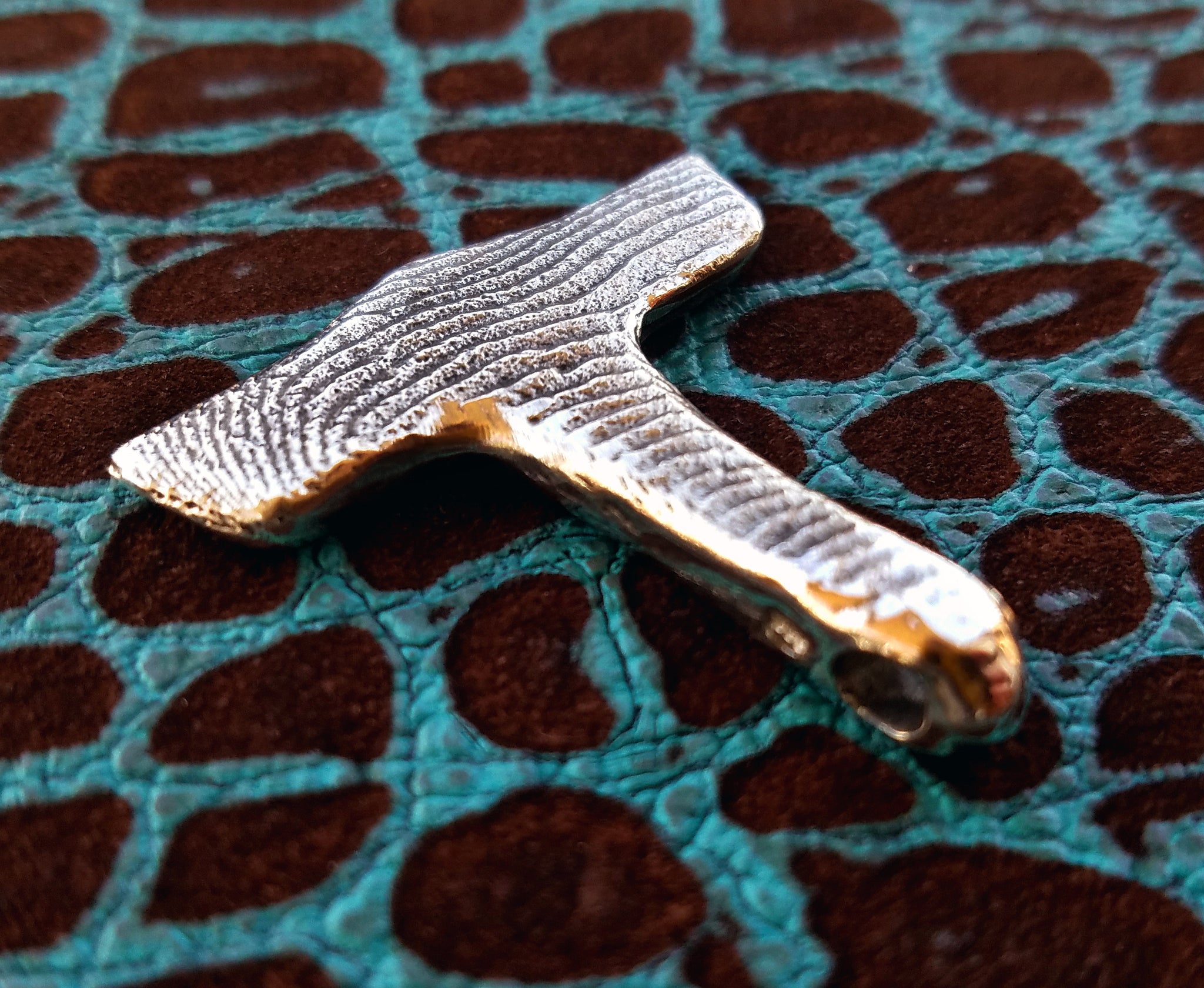 'Thor's Hammer' Hand-carved Hand-poured Cuttlefish Cast Pendant #3 by Phantom