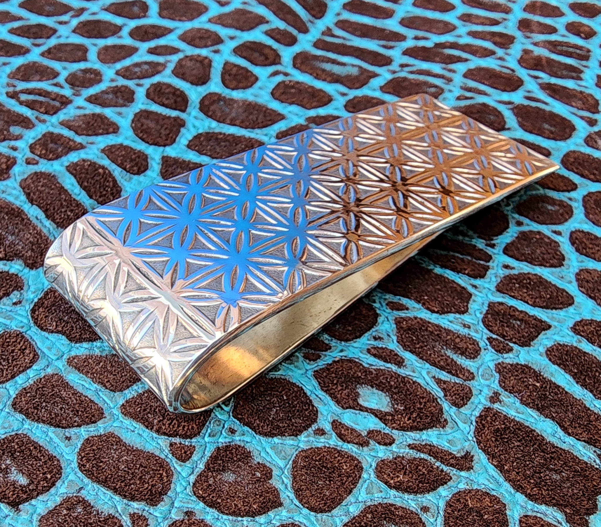 Geometric Classic 940 Argentium Sterling Silver Money Clip by Phantom