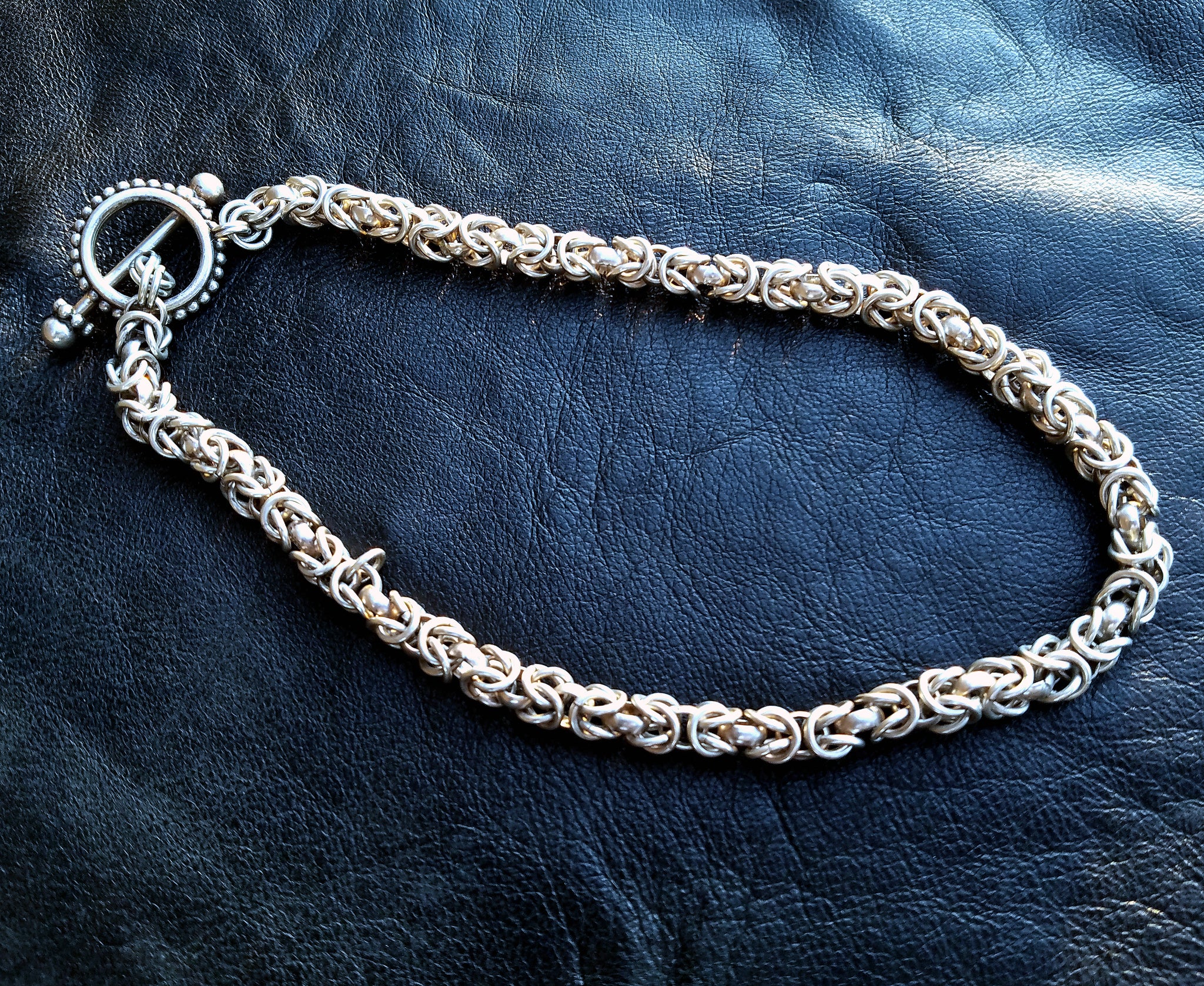 Vintage Intricate Byzantine Chain Necklace