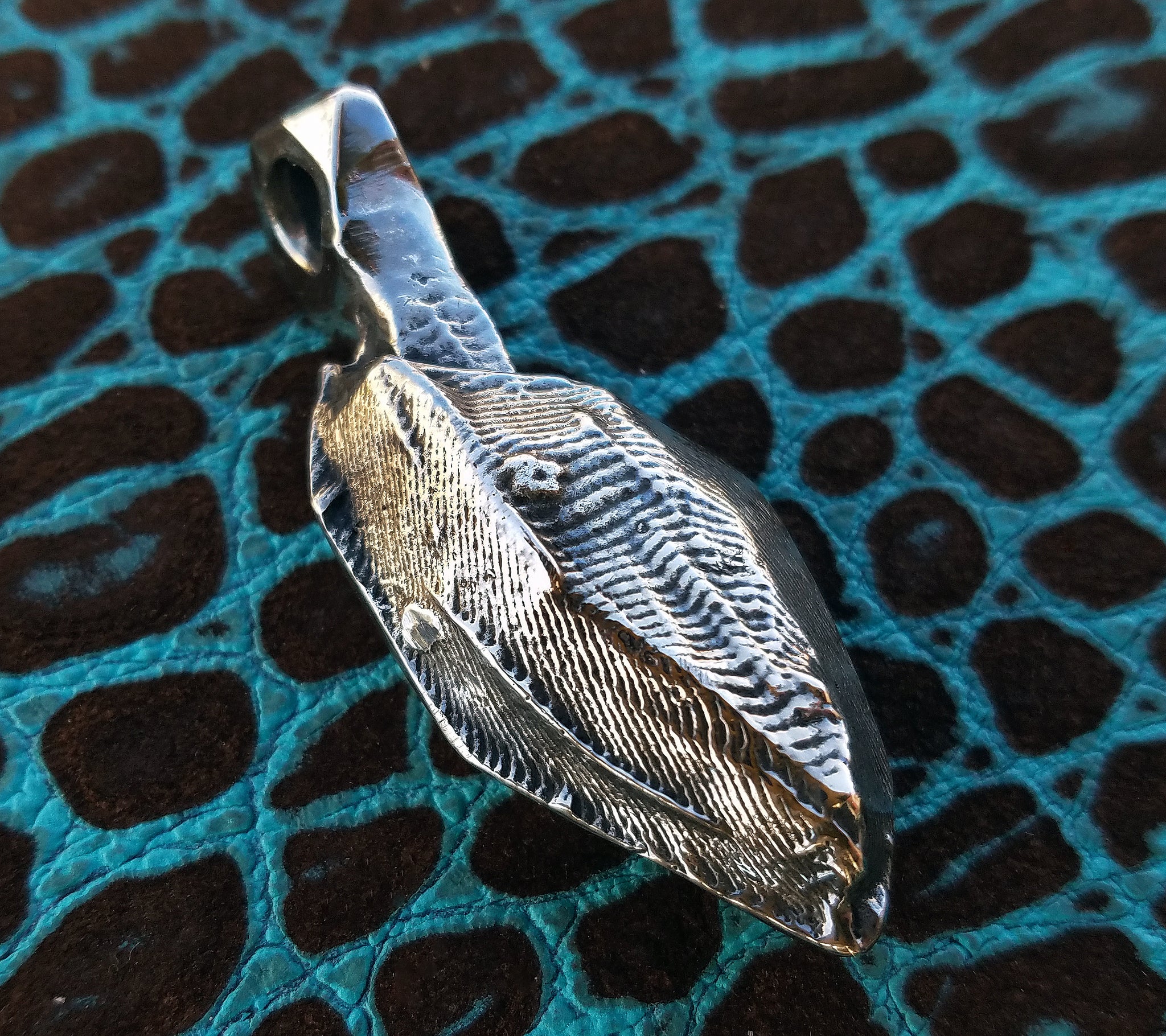 'Alien Seed' Hand-carved Hand-poured Cuttlefish Pendant #1 by Phantom