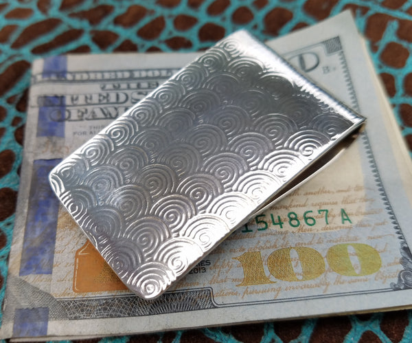 Dragonscale Classic 935 Argentium Sterling Silver Money Clip by Phantom