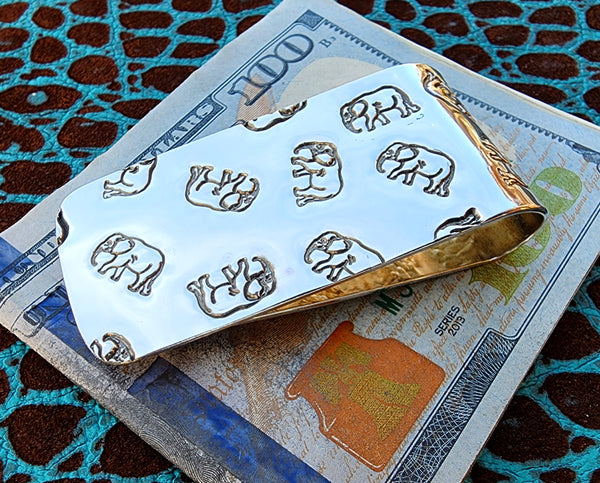 Sleek Elephant Classic 935 Argentium Sterling Silver Money Clip by Phantom